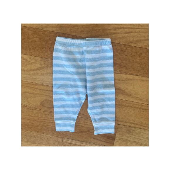 Target Cloud Island Baby Blue Watercolor Stripe 0-3 Baby Boy Leggings - Picture 1 of 3